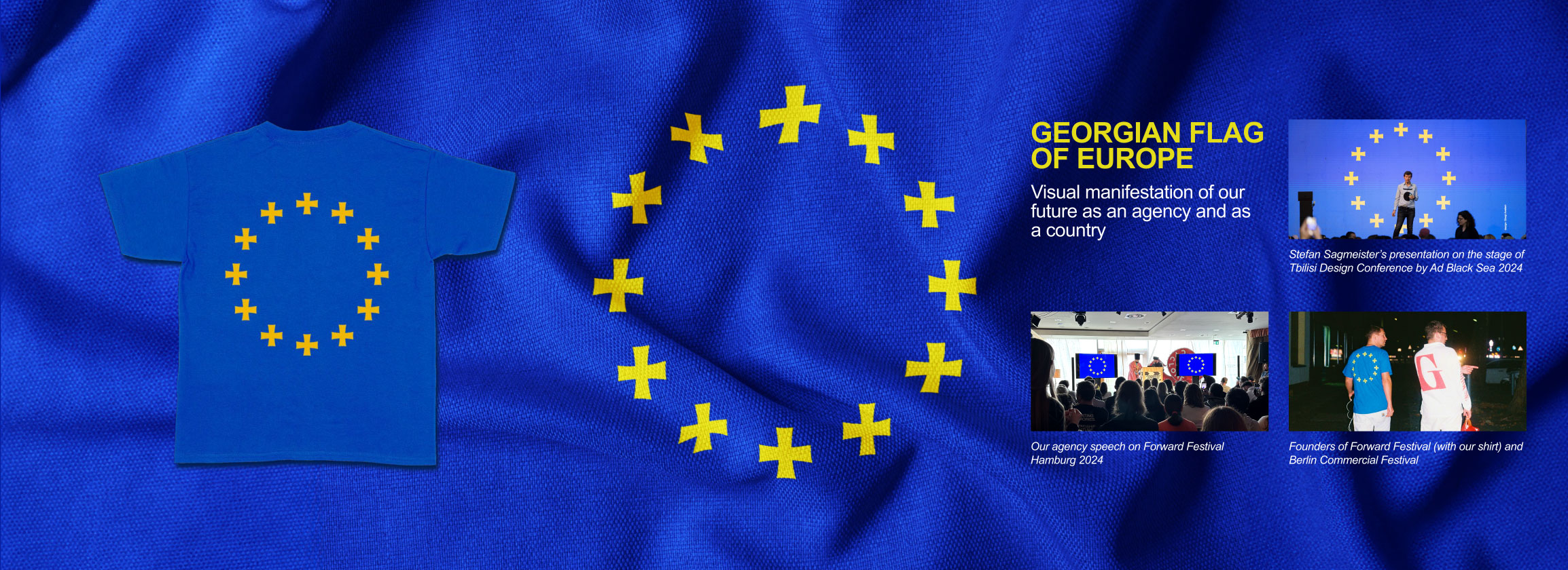 Georgian Flag Of Europe