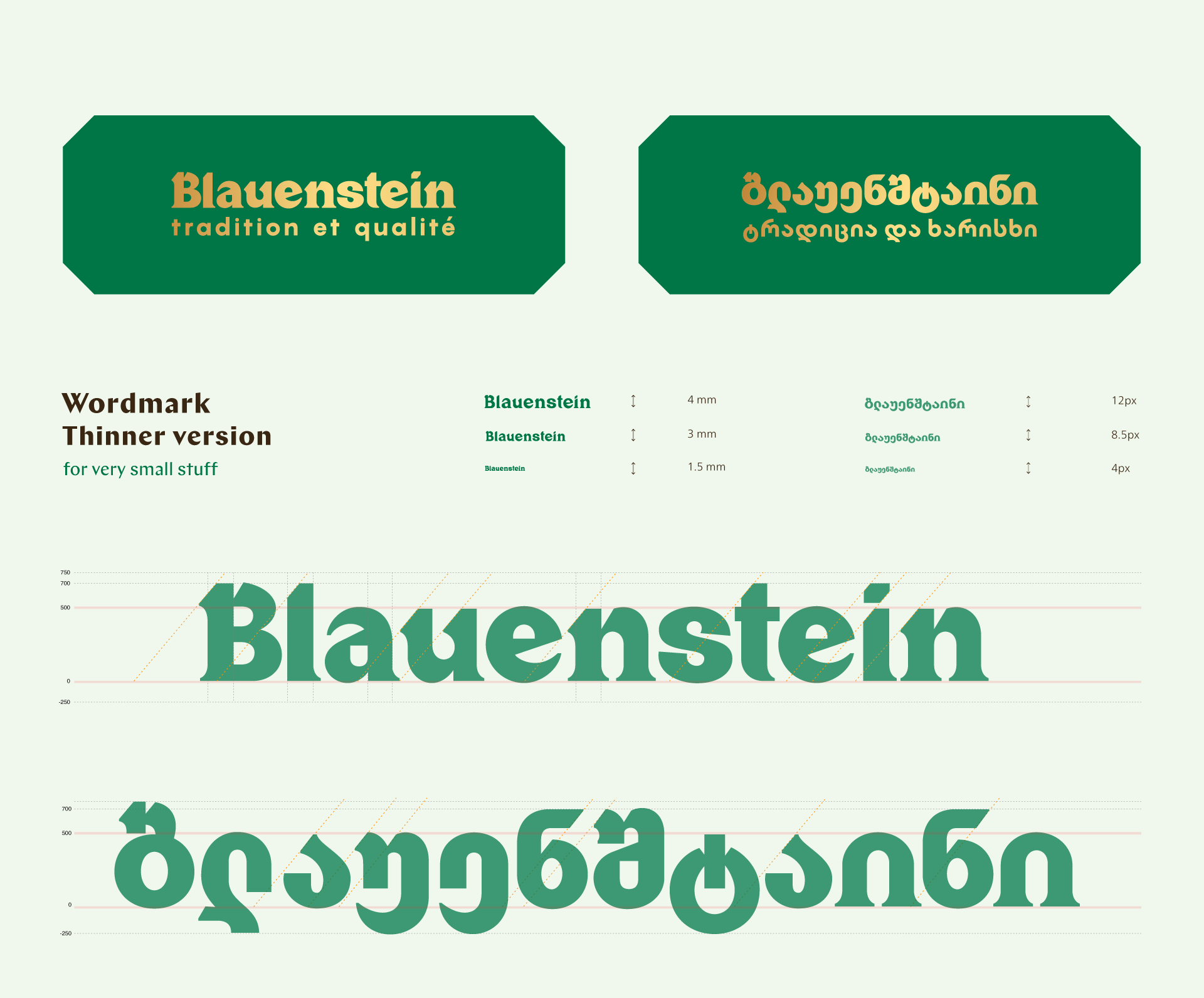 Blauenstein Farm Shop Visual Identity