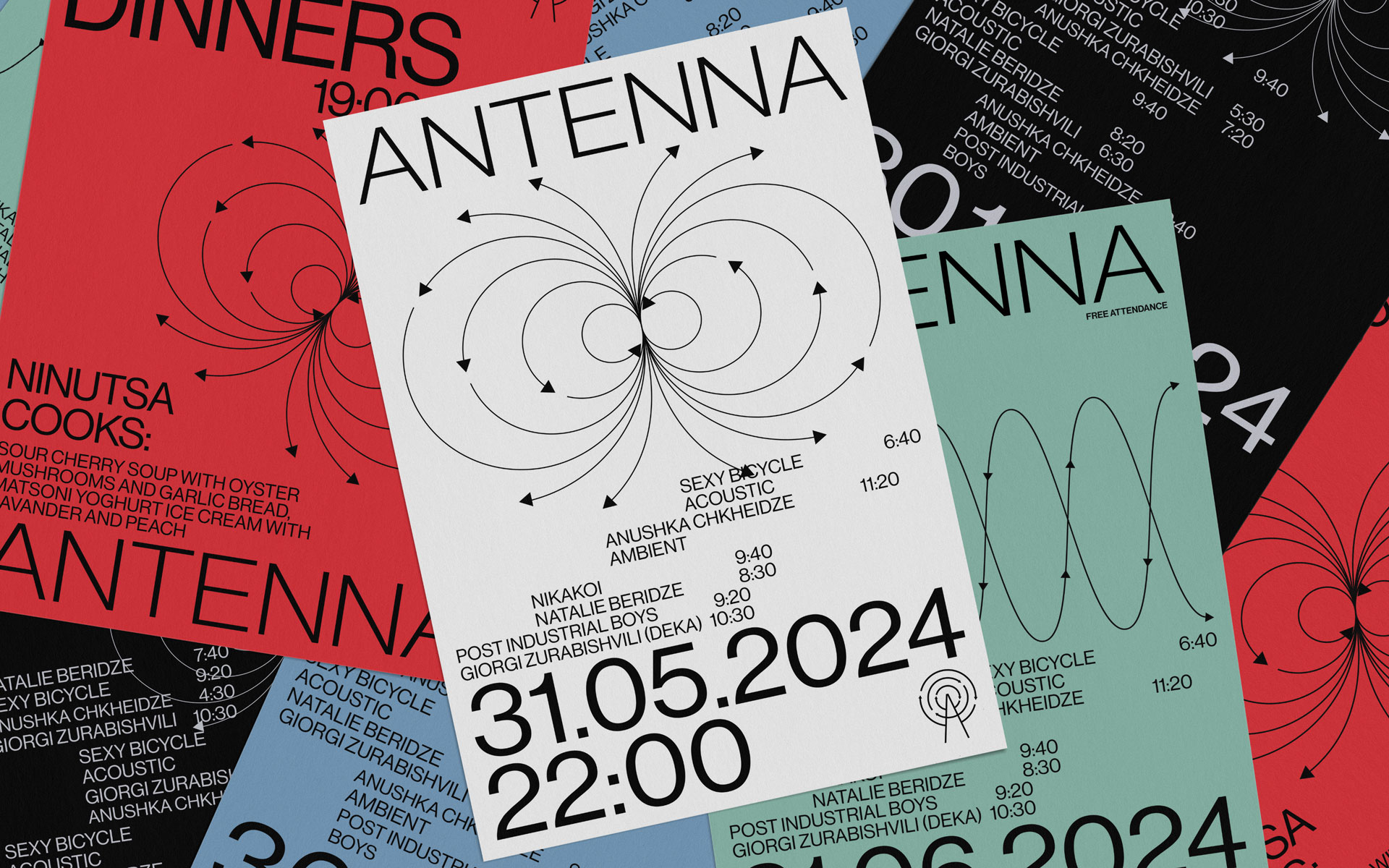 Antenna - Music Bar Identity
